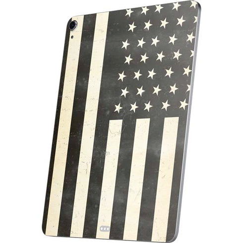 Black & White USA Flag Apple iPad Air Skin